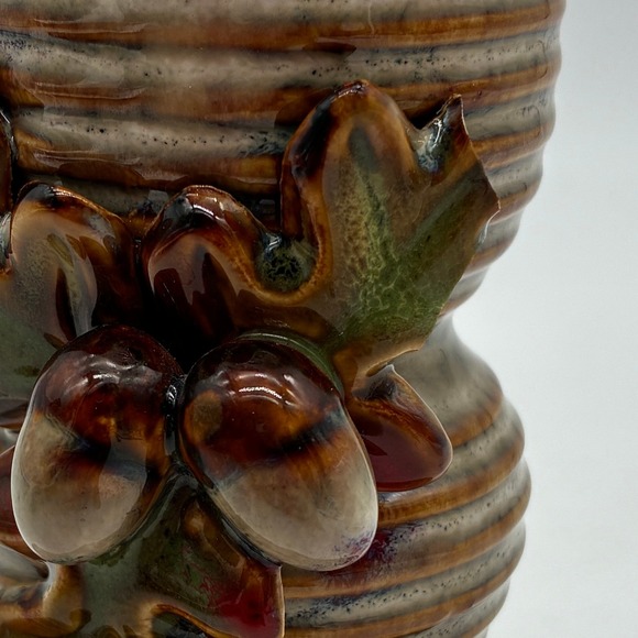 Squirrel Figurine Candlestick Ceramic Woodland 3D Decor Squirrel Acorn Leaves - Picture 9 of 10